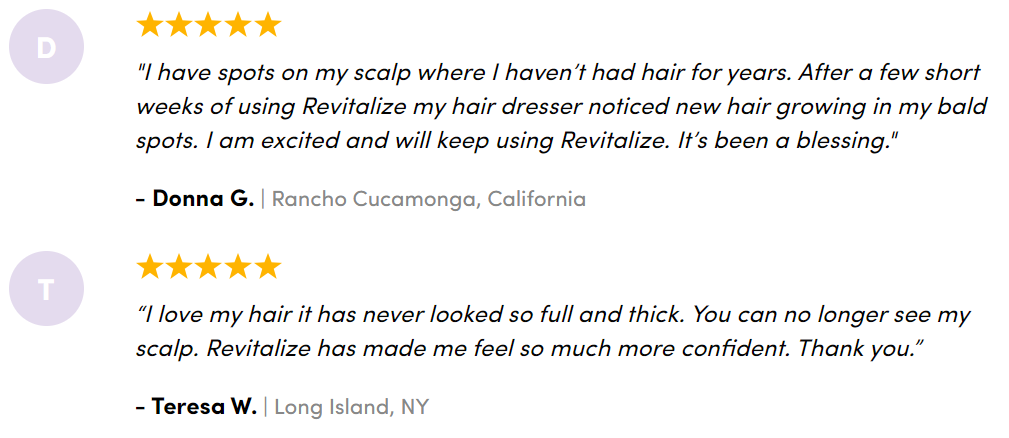Revitalize Customer Testimonials