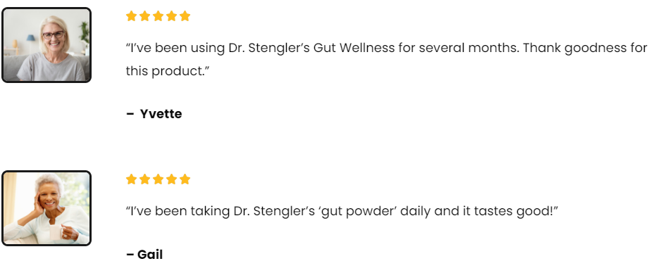 Gut Wellness Powder Customer Testimonials