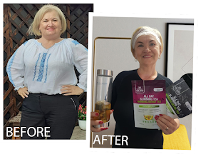 All Day Slimming Tea customer before and after